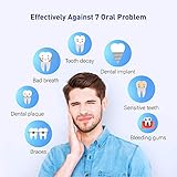 Cordless Water Flosser –Professional Oral Irrigator with 4 Jet Tips (Included 2 Plaque Remover Tips) for Teeth Cleaning, Rechargeable Portable Water Flosser with 3 Mode for Braces,Implants,Crowns