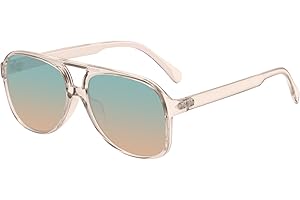YDAOWKN Retro Aviator Sunglasses for Women Mens Large Frame Classic Vintage 70s Sun Glasses Aviators