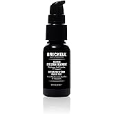 Brickell Men's Dark Circle Under Eye Treatment Serum For Men, Natural and Organic Eye Gel to Firm Men's Wrinkles, Reduce Dark Bags Under Eyes, and Promote Youthful Skin, 0.65 Ounce, Unscented