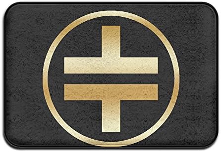 Non-slip Marilyn Manson Rock Band Gold Logo 40*60cm Doormat Oxjwn
