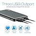 Portable External Charger,PD Power Bank Auckly10000mAh USB Type C Mobile Power Bank,4-Port Battery With High-Speed Charging,Phone Charger Power Pack for iPhone X,iPhone 8,Samsung Galaxy S8/Note 8
