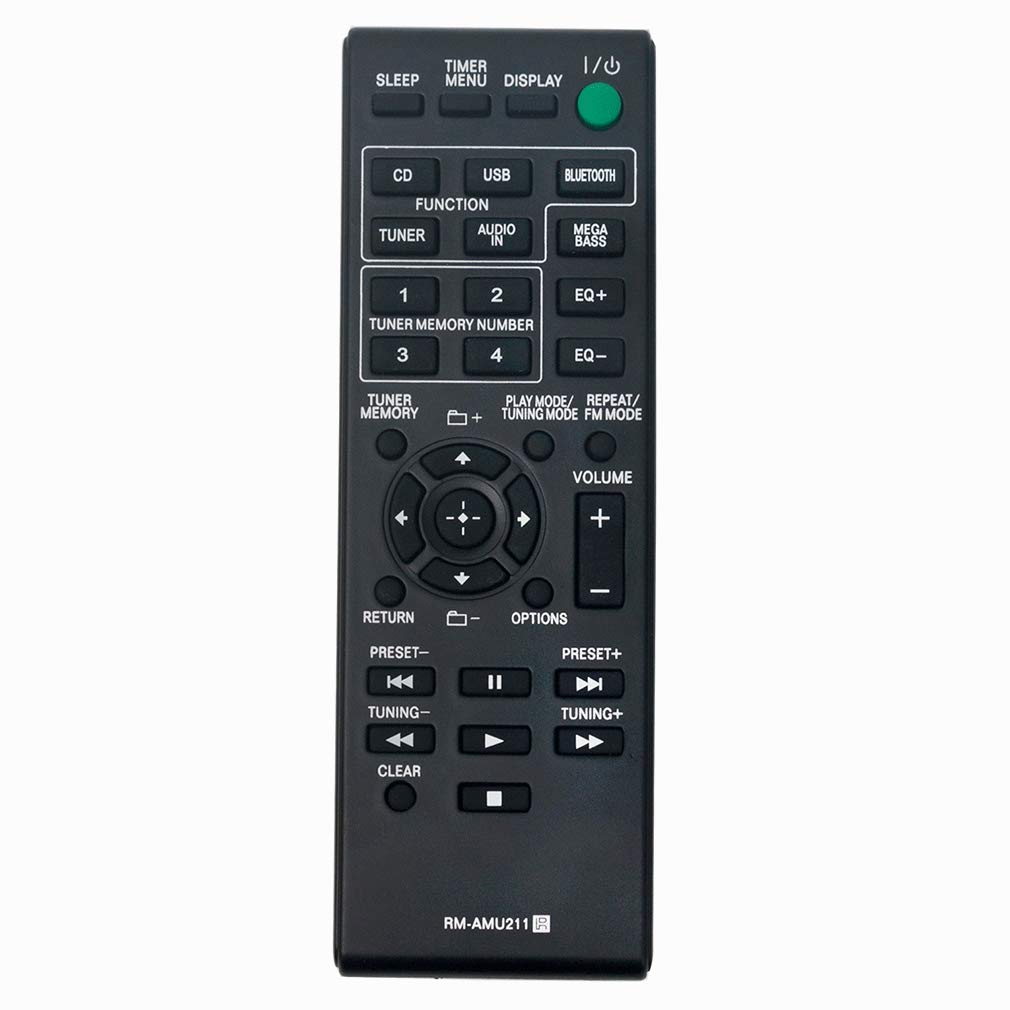 VINABTY RM-AMU211 Remote Control for Sony Hi-Fi System MHC-ECL77BT SS-WG919IP MHC-ECL99BT HCD-ECL99BT SS-WEC99BT HCD-ECL77BT SS-EC719IP SS-ECL77BT