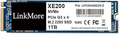 LinkMore XE200 1TB M.2 2280 PCIe Gen3x4 NVMe SSD 2500MB/s PC Laptop