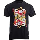 Ann Arbor T-shirt Co. Pirate King | Funny Cool Buccaneer Poker Playing Card Men Women Cruise T-Shirt-(Adult,L)