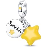 LNQOBU 925 Sterling Silver Charms Color-changing Chameleon Dangle Charm Beads Glow in the Dark Charme fits Pandora Bracelets and Necklace Jewelry Gift for Women