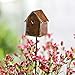 G & F Products MiniGardenn 10020 Fairy Garden Miniature Bird House Pick, brown