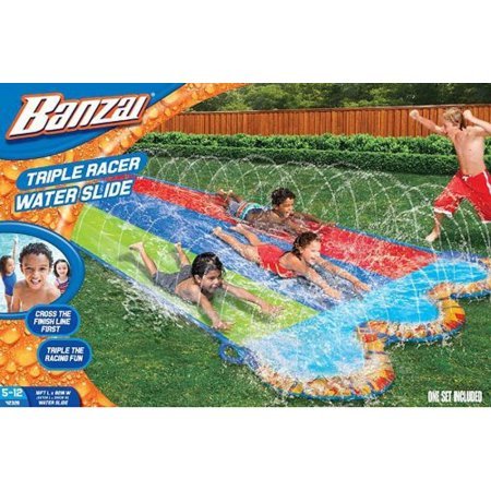 Banzai 42329 triple racer water slide