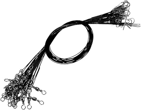 Amazon Co Jp Sianding 72ピース ロット釣りタックルルアートレースワイヤー15 Cm 23 Cm 30 Cm長さアンチバイト グリーン釣りワイヤーステンレスリーダー付き ブラック Home Kitchen