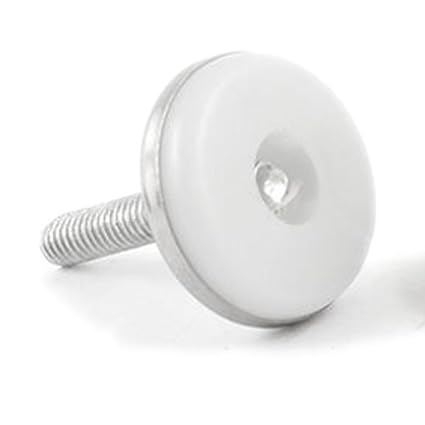 M6 x 25mm Plastic Base Leveller Leveling Foot Furniture Glide 10 Pcs