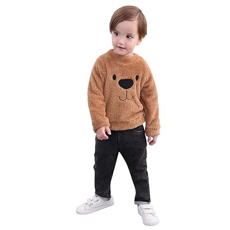 boys brown sweatsuit