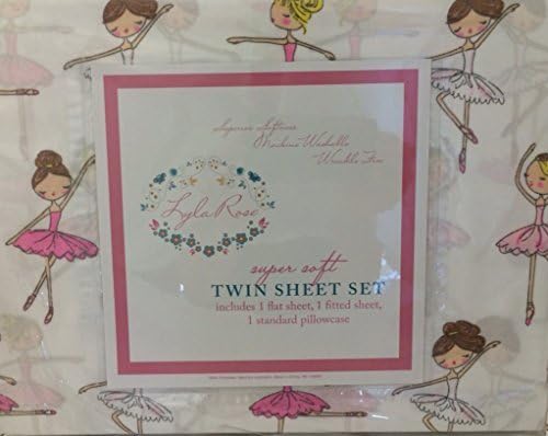 Lyla Rose Super Soft TWIN Sheet Set - Dancing Ballerinas