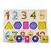 ZCGC Puzzles for Toddlers, 2 Piece Premium Wooden Peg Puzzle Set for Kids - Alphabet, Numbers + Shapes Puzzle Toy - Perfect Pegged Knob Puzzles for Kids Toddlers Ages 3+