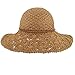 LETHMIK Womens Floppy Straw Hat Summer Beach Brimmed Ladies Crushable Sun Hat Khaki