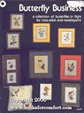 Butterfly Business A collection of butterflies in flight for cross-stitch and needlepoint by