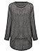 ZANZEA Women's Sexy Long Batwing Sleeve Loose Pullover Casual Top Blouse T-Shirt