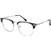 HOKETOP Blue Light Blocking Glasses for Men Anti-Fatigue Computer Monitor Gaming Glasses Prevent Headaches Glasses