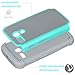 Motorola Moto G Case, Moto G 1st Gen Case, Tekcoo(TM) [Tmajor Series] Shock Absorbing Hybrid Rubber Plastic Impact Defender Rugged Slim Hard Case Cover for Moto G 3G / 4G LTE (Turquoise/Grey)