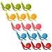Cosmos Pack of 15 Snail Shape Silicone Tea Bag Holder Clip for Cup Mug