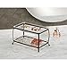 iDesign York Lyra Double Vanity Cosmetics and Make Up Organizer Tray, Bronze/Clear