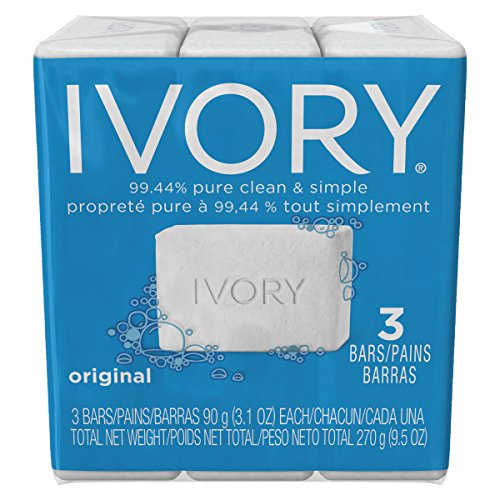 Ivory 12364 White Soap Bath Bar, Individually Wrapped, 3.1oz (Case of 24 Packs, 3 per Pack)