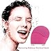 Sonic Face Cleanser, Opaceluuk Silicone Facial Cleansing and Massager Brush, Anti-Aging, and Reducing Acne.(Pink)