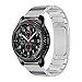 LDFAS Galaxy Watch 46mm Band, Quick Release Stainless Steel Metal Link Bracelet 22mm Watch Strap Compatible for Samsung Galaxy Watch 46mm, Gear S3 Frontier/Classic, Silver