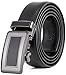 Marino Men's Ultra Soft Leather Ratchet Dress Belt with Automatic Buckle, Enclosed in an Elegant Gift Box - Black 144 - Custom: Up to 44