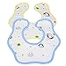 Fancy Baby Bibs For Teething & Drooling. Super Soft Wide Cotton Baby Bibs & Burp Cloth. Multi Layers, Absorbent Bibs For Girls & Boys. Bibs For Shower, Holiday, Christmas Gift.