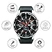MASCARRY Bezel Ring for Galaxy Watch 46mm / Galaxy Gear S3 Frontier & Classic, Aluminium Bezel Loop Adhesive Cover Anti Scratch Protection for Galaxy Watch Accessory（Black）