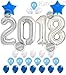 2020 Balloons for Graduation Decorations - Large, 40 Inches | SilverBlue 2020 Decorations Kit | Graduation Decorations 2020 | Great For Graduation Decorations Party, Happy New Years Even Celebrations