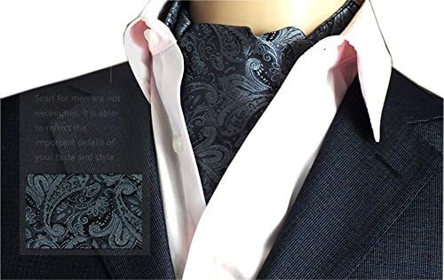 Men's Cravat Self Tie Woven Ascot Paisley Jacquard Luxury