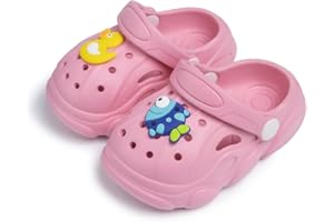 Casazoe Toddler Garden Clogs Boys Girls Cute Water Sandals Kids Slip on Beach Shoes Lightweight Indoor Outdoor Play Shoes Children Comfort Slippers Slides