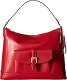 COACH Women's Charlie Leather Hobo Classic Red One Size