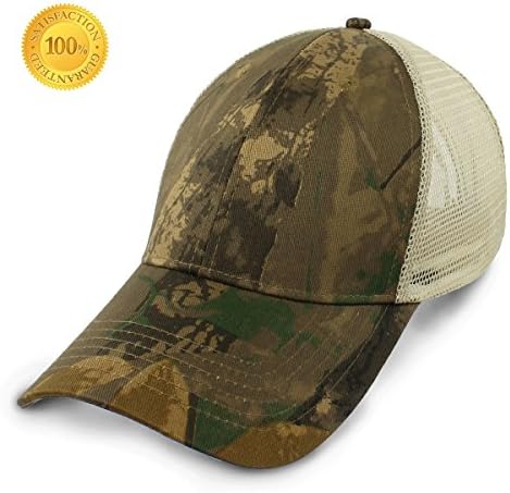Low Profile Baseball Cap Unisex Women Men Sun hat Plain Camo Adjustable Cap (Desert camouflage)
