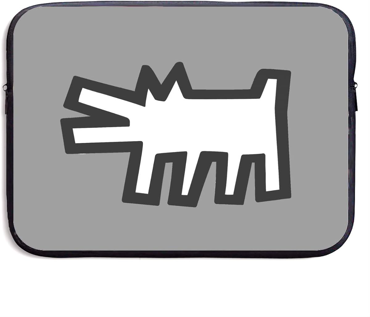 Amazon 多機能 キース ヘリング 犬 2 ノートパソコンバッグ バッグ13 15インチ Pc収納カバン ポータブル 軽量 防水 耐震 男女兼用 かわいい 柄 ビジネスバッグ シューズ バッグ