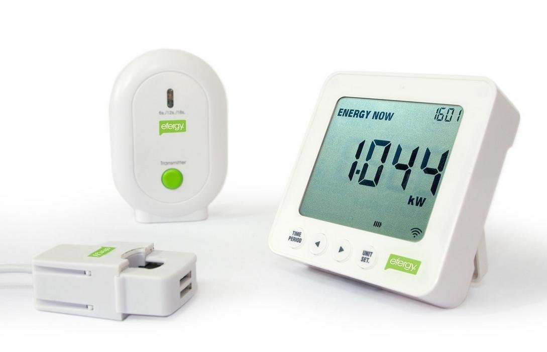 Efergy E Contador instantáneo de electricidad con Software Elink para descarga de