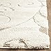 SAFAVIEH Florida Shag Collection Accent Rug - 4' x 6', Cream & Beige, Scroll Design, Non-Shedding & Easy Care, 1.2-inch Thick Ideal for High Traffic Areas in Foyer, Living Room, Bedroom (SG455-1113)