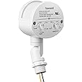 TREEWELL Motion Sensor, 180-Degree Replacement Motion Detector, Adjustable Time & Detection Sensitiity Up to 60 Feet Range, 3 Working Modes Pir Motion Sensor for Security Floodlight, White, UL Listed