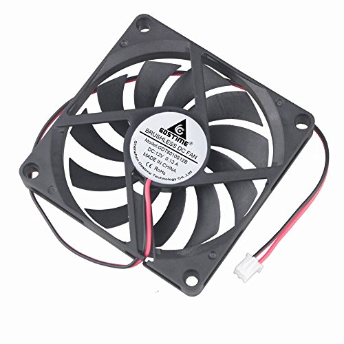 GDSTIME Radiator 80mm x 80mm x 10mm 12V Brushless DC Cooling Fan