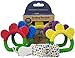 Ike & Leo Teething Toys - Bracelets: Baby Infant Toddler Pacifier Clip / Teether Holder, Best Sore Gums Pain Relief, Eco Friendly BPA Free & Freezer Safe, Set of 4 Silicone Teethers