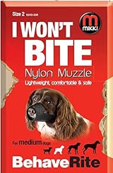 Mikki Dog Muzzle Nylon Size 2 Comfortable Breathable Adjustable Quick Fit view 7