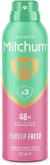 Mitchum Women Powder Fresh Triple Odor Defense 48HR Antiperspirant Deodorant