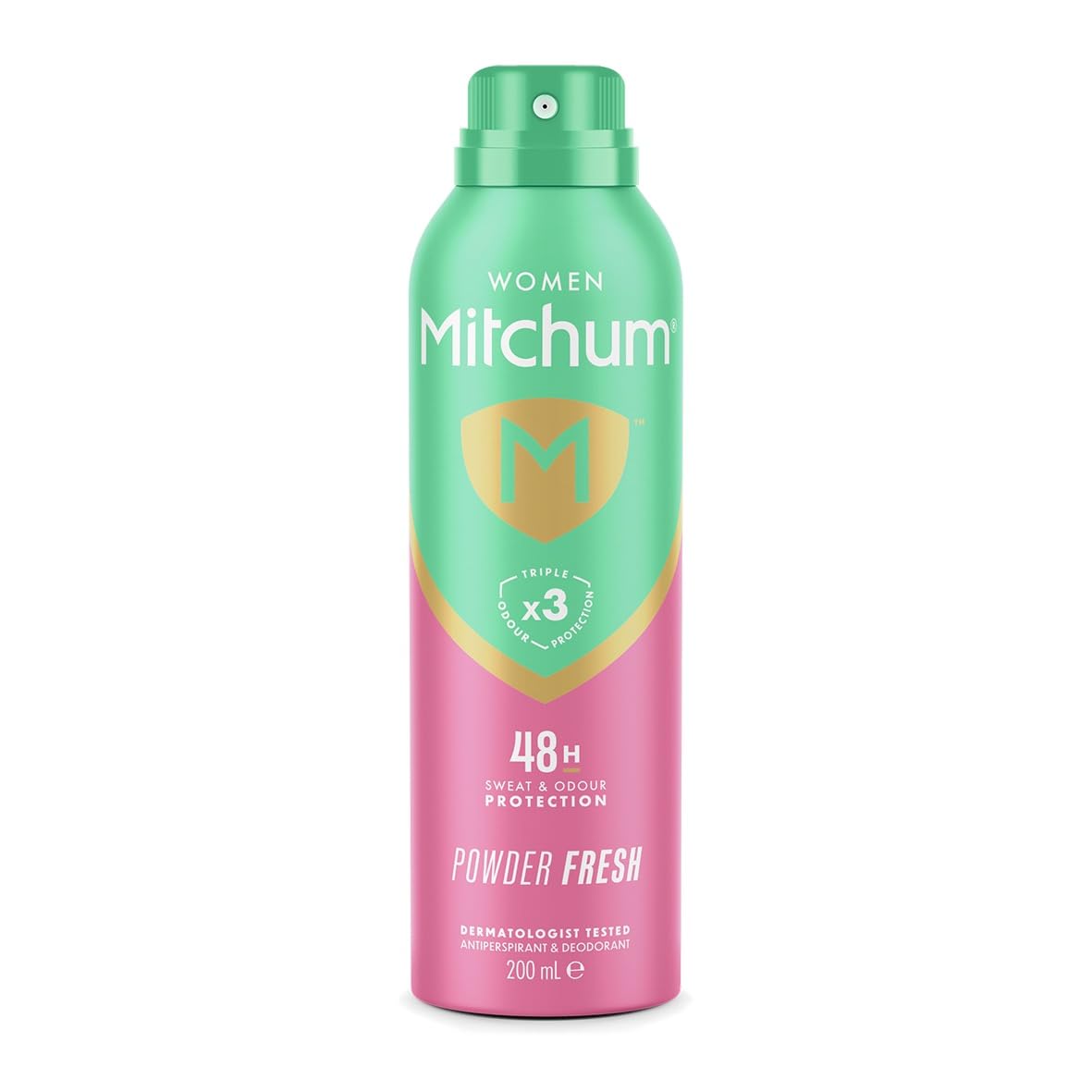 Mitchum Women Triple Odor Defense 48HR Protection Deodorant Spray & Antiperspirant (200ml), Powder Fresh โ image 1