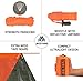 Mezonn Emergency Tent with Survival Whistle & Paracord - Ultralight 2 Person Tube Tent Waterproof Survival Shelter - Use as Emergency Blankets Survival Tent, Survival Gear for Outdoor, Hiking, Camping