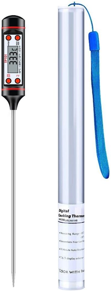 Prochive Cooking Thermometer, Kitchen Cooking Thermometer, Digital Cooking Thermometer, Digital LCD Food Thermometer, Digital Multi-functional Food Thermometer with Instant Read