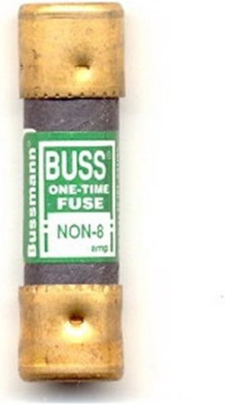 BussmannNon-8 (NON8, BP/Non-8, NON-8BC) 8 Amp One-Time Cartridge Fuse Non-Current Limiting Class K5, 250V UL Listed