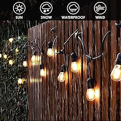 BHCLIGHT Extendable 48FT S14 Outdoor String Lights