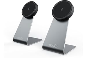 GOWATT MagSafe Charger Stand 15W Fast Charging Magnetic Charger, Wireless Charging Stand Compatible for iPhone 15 14 13 12 Series and Airpods (2 Pack)