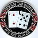 The Player not the Cards Poker Weight Card Guard Cover Chip Coin
