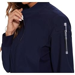 COZYFIT Scrub Jackets for Woman, Zip Front Nurse